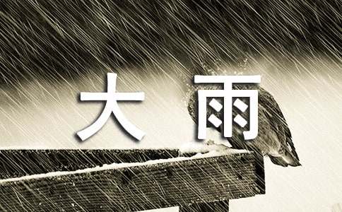 小班大雨和小雨教案及反思